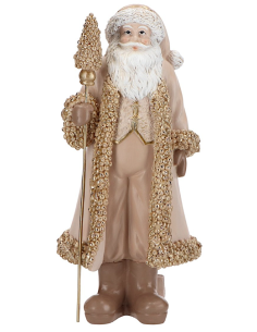 BABBO NATALE 253924 14X10,5X29,5CM MARRONE/ORO