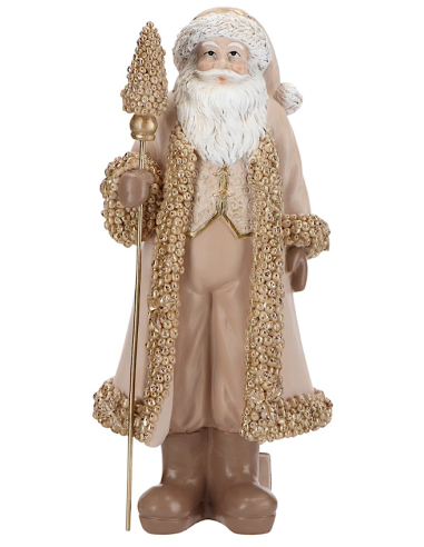 BABBO NATALE 253924 14X10,5X29,5CM MARRONE/ORO