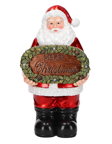 BABBO NATALE 253672 MERRY CHRISTMAS CON LED 16X11X30CM
