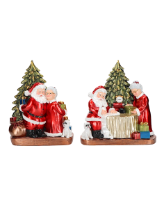 BABBO MAMMA NATALE 253689 CON LED 22,5X12X24CM