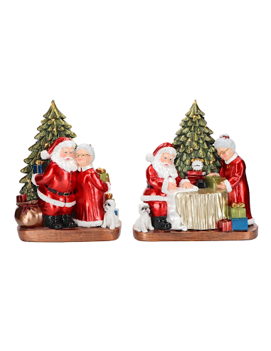 BABBO MAMMA NATALE 253689 CON LED 22,5X12X24CM