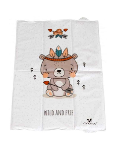 Cangaroo Soft Bear Fasciatoio Pieghevole Bianco 60x40 cm | Morbido e Sicuro | Shopincasa.it
