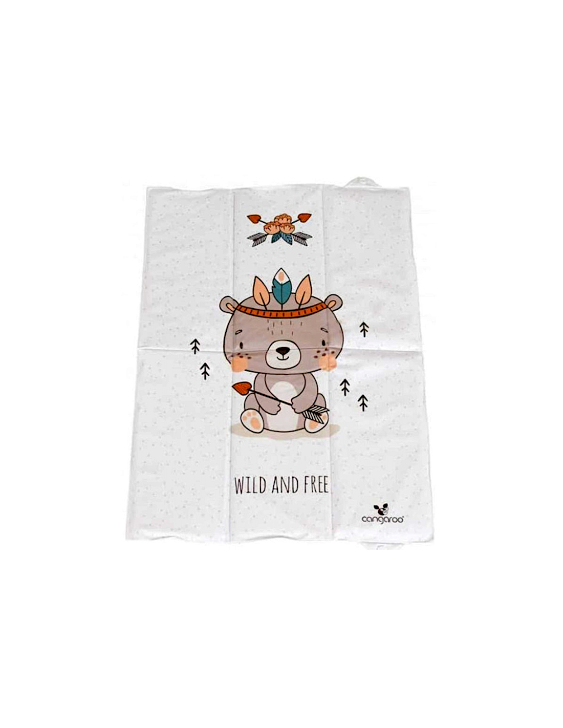 Cangaroo Soft Bear Fasciatoio Pieghevole Bianco 60x40 cm | Morbido e Sicuro | Shopincasa.it