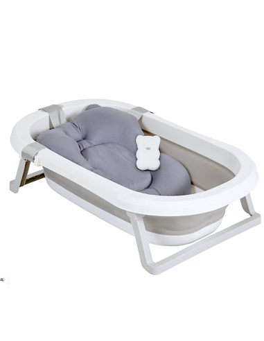 Moni Set Vasca da Bagno Pieghevole Palma Grey | 3 Pezzi Sicuro e Salvaspazio | Shopincasa.it