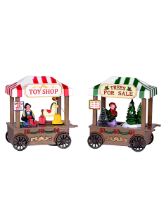 GIOSTRINA 78987 CARRELLO VENDITA ALBERI/GIOCATTOLI BATTERIA