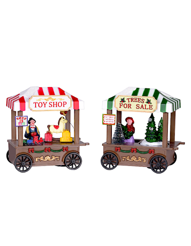GIOSTRINA 78987 CARRELLO VENDITA ALBERI/GIOCATTOLI BATTERIA