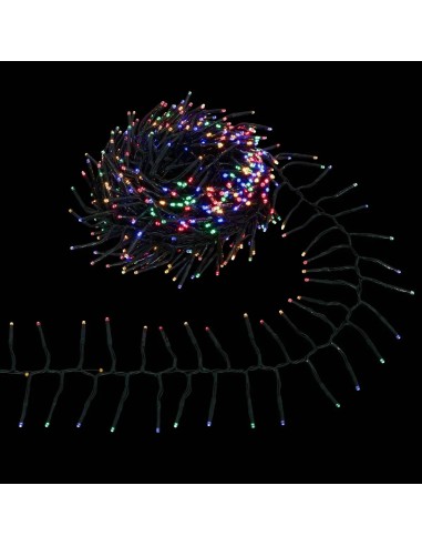 LUCI DI NATALE: vendita online Boa Luminosa Professionale di Natale 10m 664 LED Multicolor, 8 Giochi di Luce, IP44 per Estern...