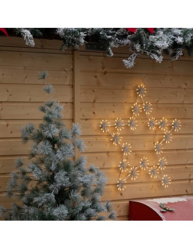 LUCI DI NATALE: vendita online Decorazione Stella di Natale 60cm per Esterno, 200 LED Bianco Caldo, con Trasformatore, Uso Pr...