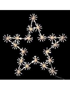 LUCI DI NATALE: vendita online Decorazione Stella di Natale 60cm per Esterno, 200 LED Bianco Caldo, con Trasformatore, Uso Pr... 2