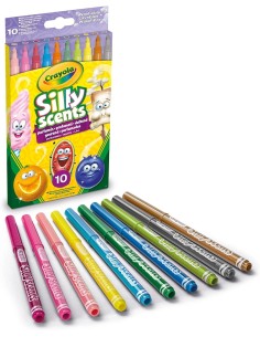 PRESCOLARI: vendita online PENNARELLI LAVABILI PROFUMATI, PUNTA MEDIA, 10 PEZZI, COLORI ASSORTITI, CRAYOLA, I PROFUMELLI in o... 2