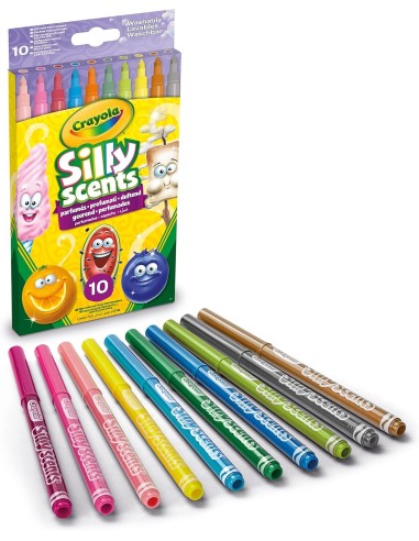 PRESCOLARI: vendita online PENNARELLI LAVABILI PROFUMATI, PUNTA MEDIA, 10 PEZZI, COLORI ASSORTITI, CRAYOLA, I PROFUMELLI in o...