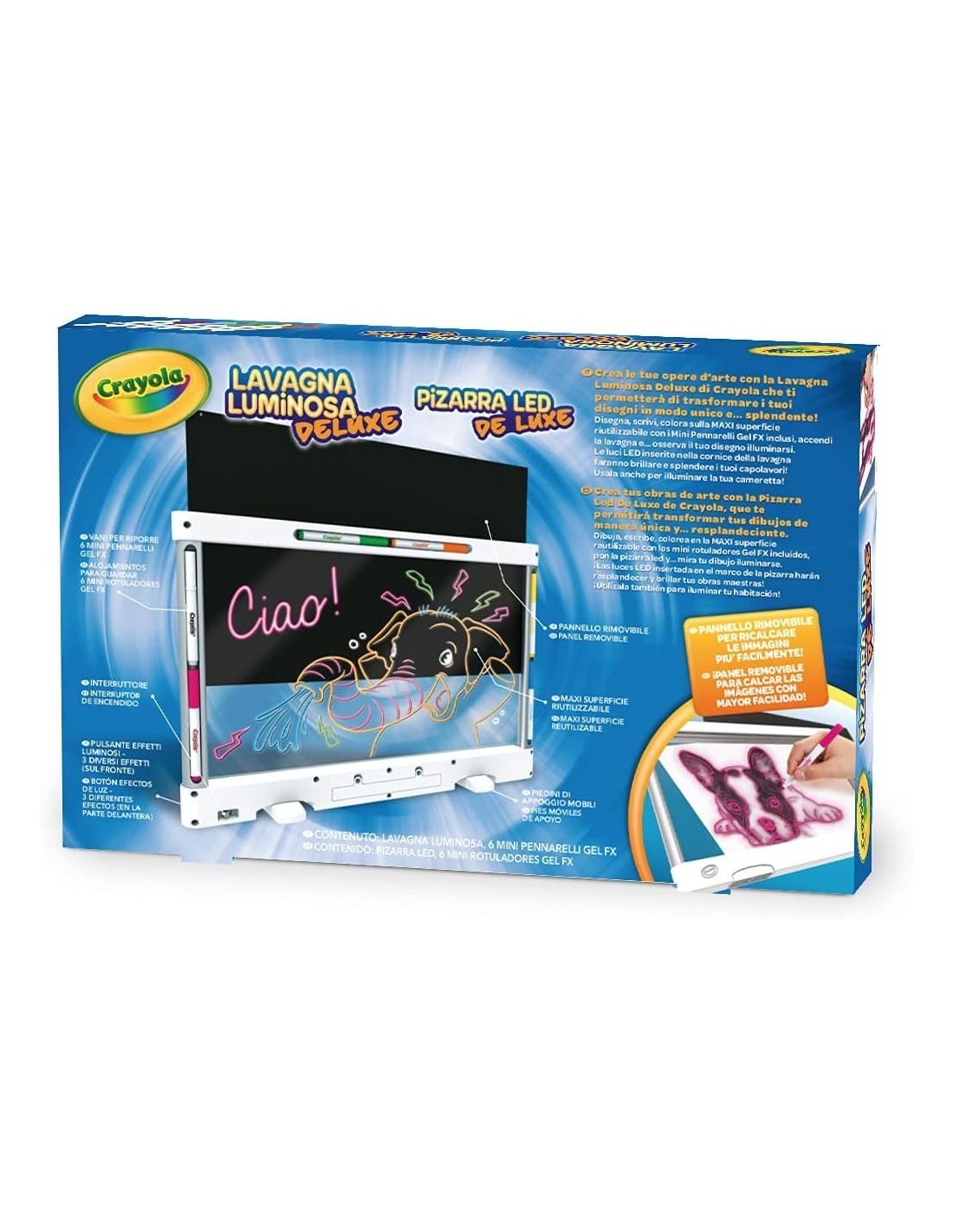 PRESCOLARI: vendita online LAVAGNA LUMINOSA MAXI 45X30CM DELUXE, CRAYOLA in offerta