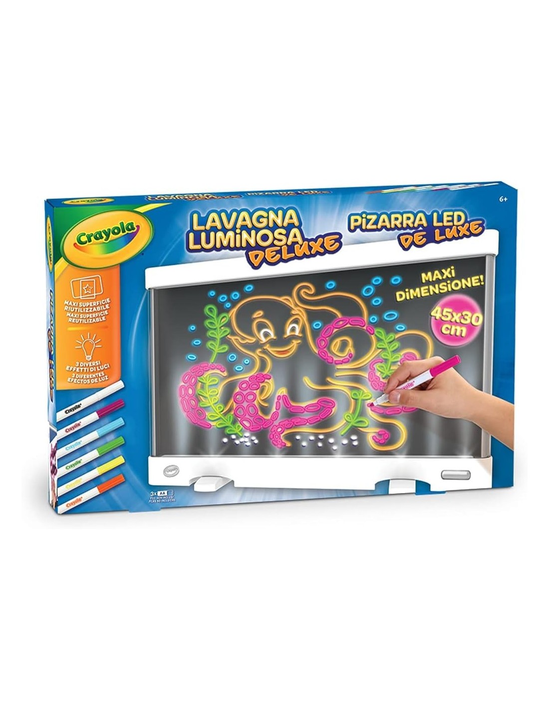 PRESCOLARI: vendita online LAVAGNA LUMINOSA MAXI 45X30CM DELUXE, CRAYOLA in offerta