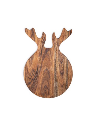 TAGLIERE RENNA LEGNO NATURALE 37X25CM