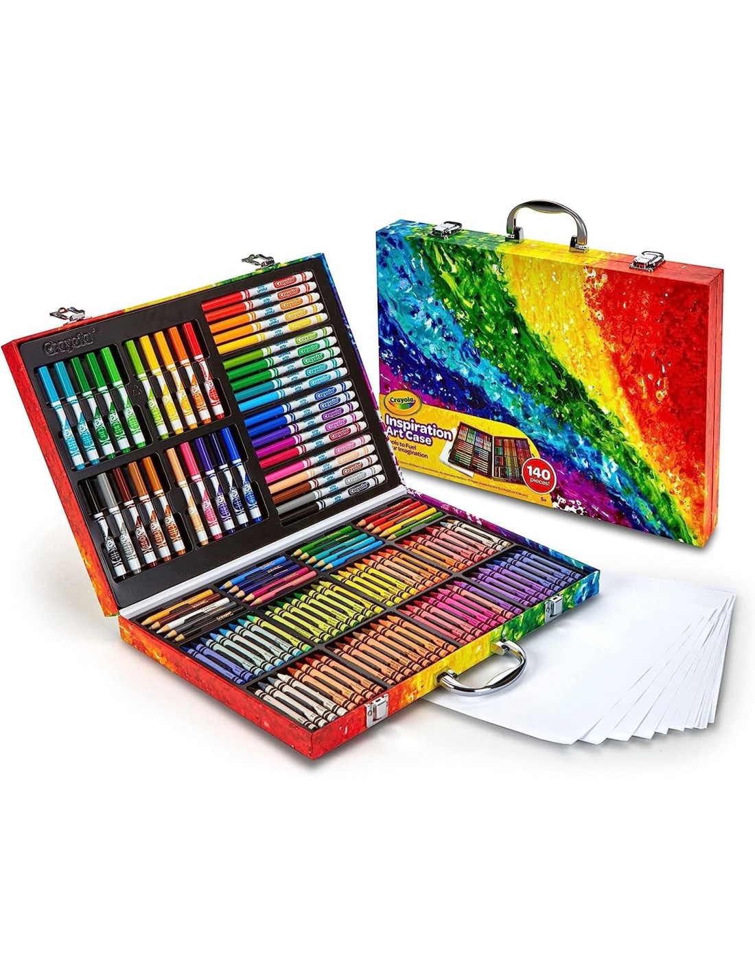 PRESCOLARI: vendita online VALIGETTA ARTISTICA COMPLETA CON 140PZ ARCOBALENO, CRAYOLA, SET PER DISEGNARE E COLORARE in offerta