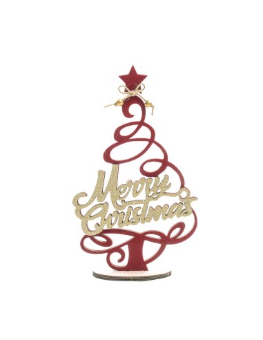 ALBERO DI NATALE LEGNO 18X30CM