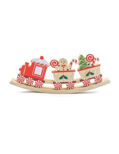 DECORAZIONE TRENINO LEGNO 25X9CM