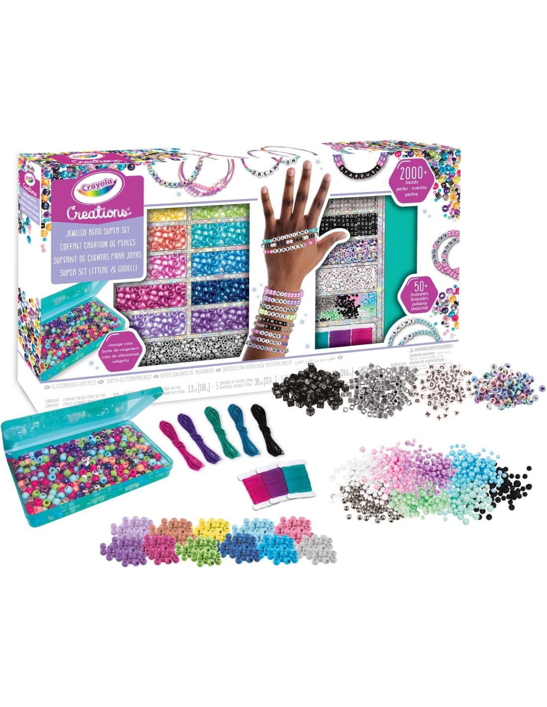 GIOCHI GIRL: vendita online SUPER SET LETTERE E PERLINE, ATTIVITÀ CREATIVA PER BAMBINE DA 8 ANNI, CRAYOLA CREATIONS in offerta