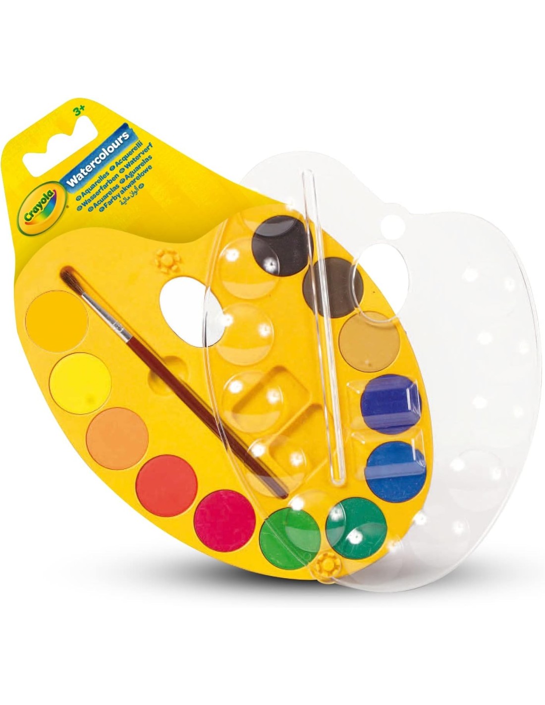 PRESCOLARI: vendita online TAVOLOZZA, 12 ACQUERELLI, COLORI VIVACI PER BAMBINI E ARTISTI in offerta
