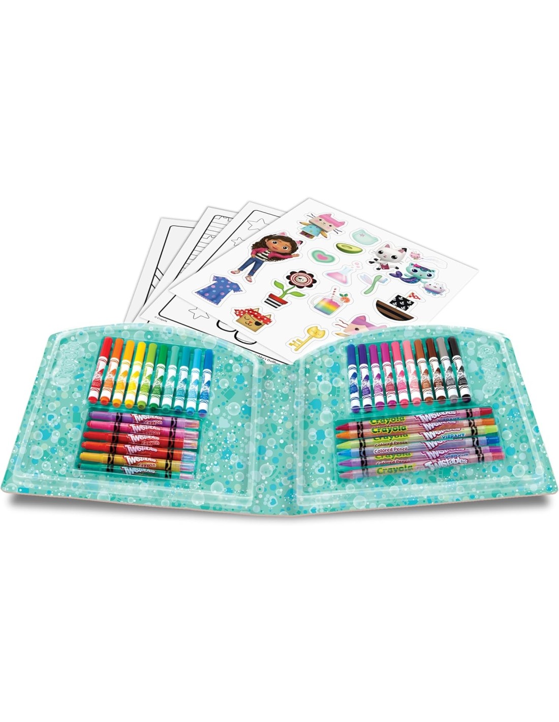 GIOCATTOLO PUBBLICIZZATO: vendita online VALIGETTA CREATIVA GABBY’S DOLLHOUSE, 40 PEZZI, PENNARELLI, PASTELLI E ADESIVI, CRAY...