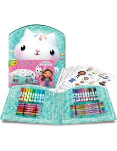 GIOCATTOLO PUBBLICIZZATO: vendita online VALIGETTA CREATIVA GABBY’S DOLLHOUSE, 40 PEZZI, PENNARELLI, PASTELLI E ADESIVI, CRAY...