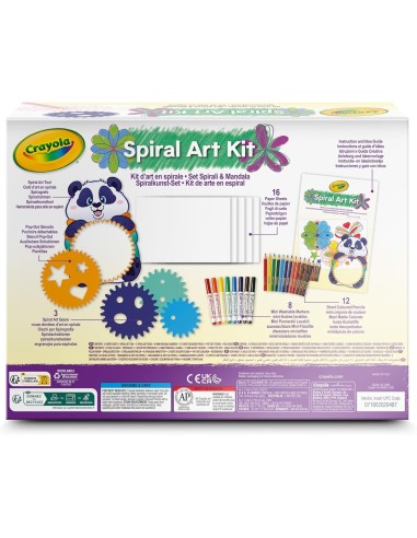 PRESCOLARI: vendita online KIT PER COLORARE SET SPIRALI E MANDALA, CRAYOLA in offerta