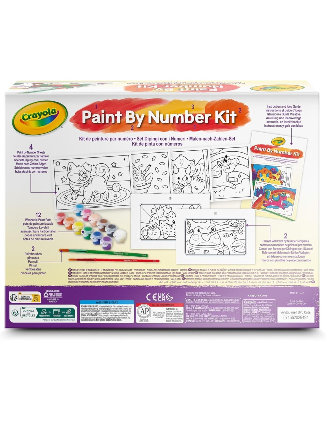 PRESCOLARI: vendita online KIT PER COLORARE 04-2949 DIPINGI CON I NUMERI in offerta