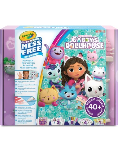 GIOCATTOLO PUBBLICIZZATO: vendita online ACTIVITY SET GABBY’S DOLLHOUSE 40+ PEZZI, PENNARELLI SENZA MACCHIA, ADESIVI E PERSON...