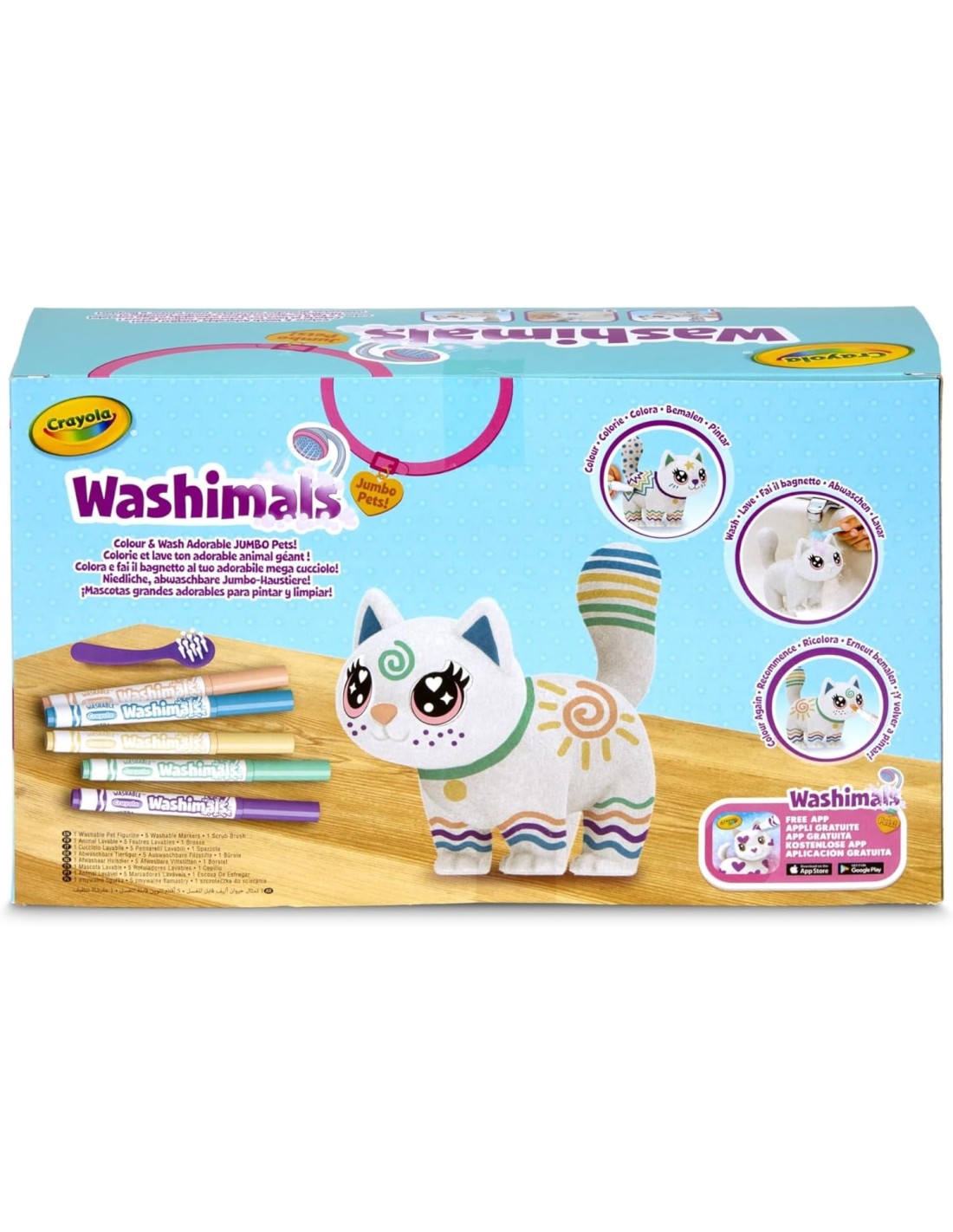 PRESCOLARI: vendita online WASHIMALS JUMBO JENNY CON PENNARELLI in offerta