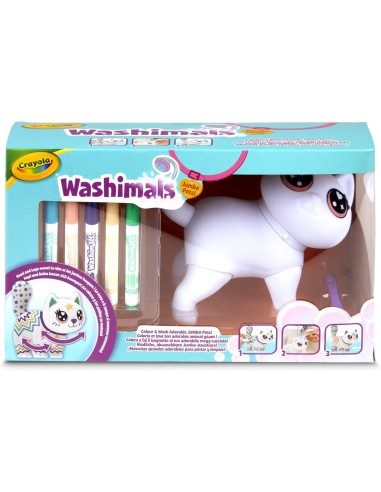 PRESCOLARI: vendita online WASHIMALS JUMBO JENNY CON PENNARELLI in offerta