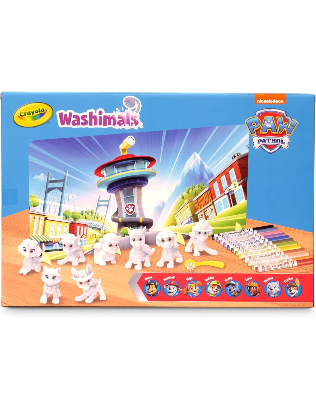 PRESCOLARI: vendita online WASHIMALS PAW PATROL SUPER SET, SUPER SET ATTIVITÀ CON 8 CUCCIOLI, 12 PENNARELLI LAVABILI, SPAZZOL...