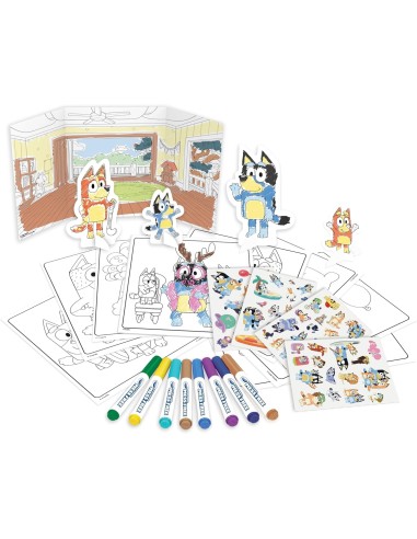 PRESCOLARI: vendita online CRAYOLA COLOR WONDER, ACTIVITY SET 40+ PEZZI, BLUEY, PENNARELLI SENZA MACCHIA, ADESIVI E PERSONAGG...