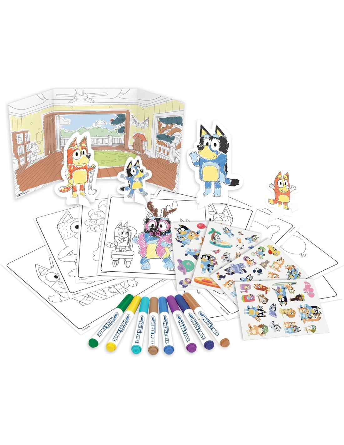 PRESCOLARI: vendita online CRAYOLA COLOR WONDER, ACTIVITY SET 40+ PEZZI, BLUEY, PENNARELLI SENZA MACCHIA, ADESIVI E PERSONAGG...