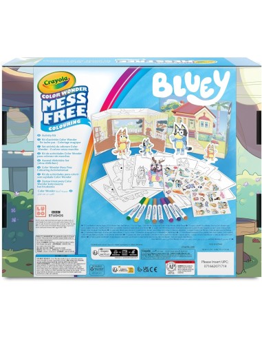 PRESCOLARI: vendita online CRAYOLA COLOR WONDER, ACTIVITY SET 40+ PEZZI, BLUEY, PENNARELLI SENZA MACCHIA, ADESIVI E PERSONAGG...