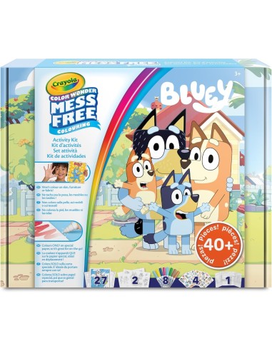 PRESCOLARI: vendita online CRAYOLA COLOR WONDER, ACTIVITY SET 40+ PEZZI, BLUEY, PENNARELLI SENZA MACCHIA, ADESIVI E PERSONAGG...