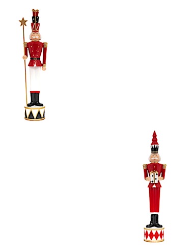 OGGETTISTICA NATALE: vendita online Decorazione schiaccianoci di Natale H47cm in resina assortito - La magia di Natale a casa...