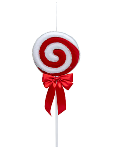 PENDENTE LECCA LECCA 20CM CON FIOCCO ROSSO