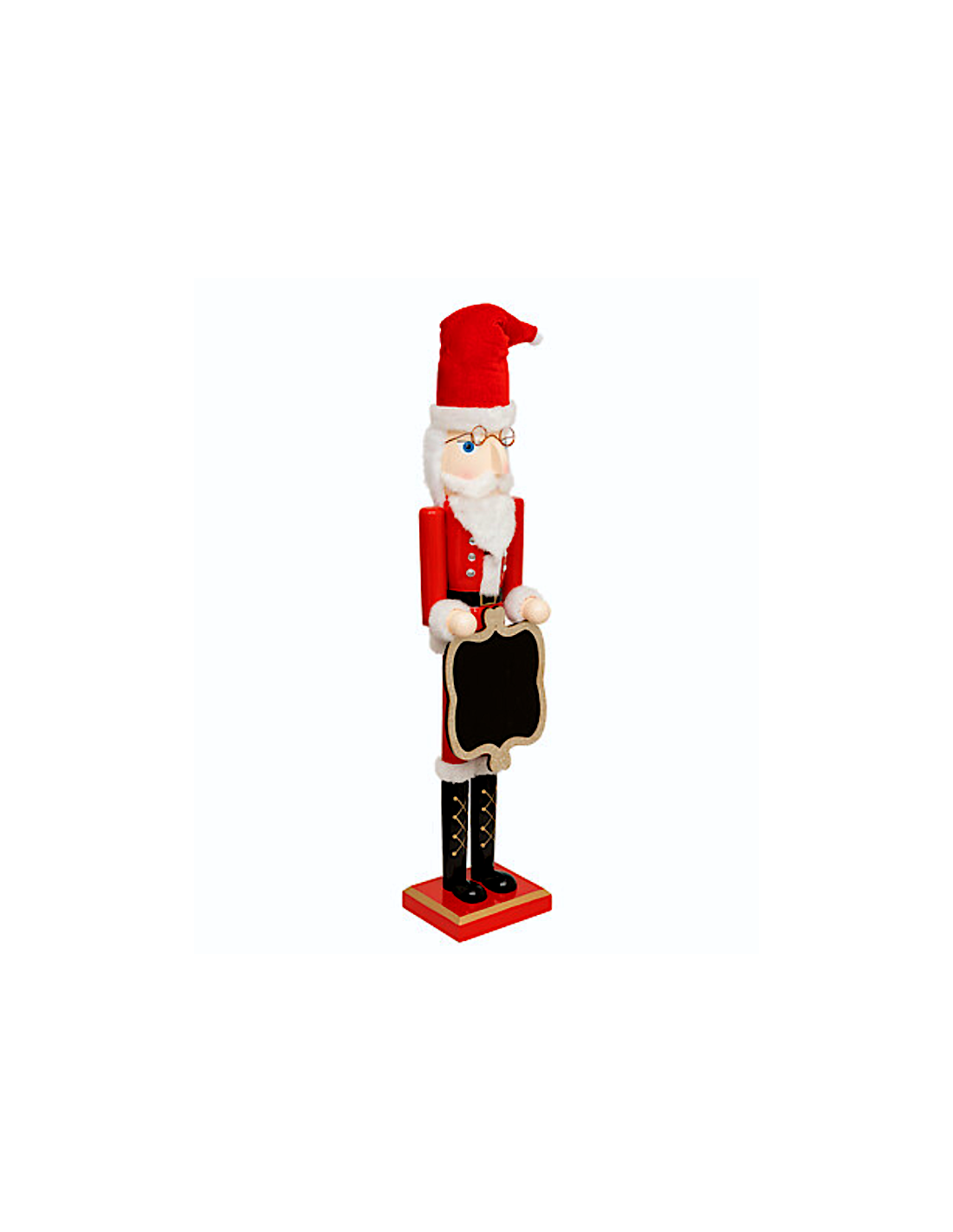 OGGETTISTICA NATALE: vendita online Decorazione schiaccianoci di Natale Babbo Natale H90cm in legno - La magia di Natale a ca...