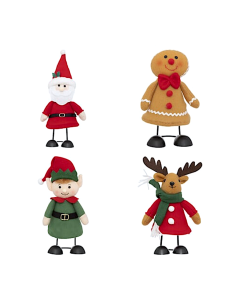 OGGETTISTICA NATALE: vendita online Decorazione personaggio natalizio di Natale su molla H22cm assortito - La magia di Natale...