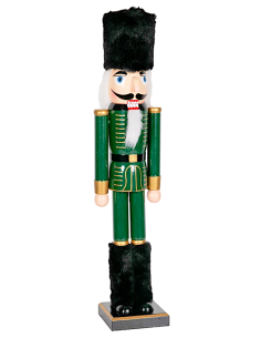 OGGETTISTICA NATALE: vendita online Decorazione schiaccianoci di Natale H38cm verde in legno - La magia di Natale a casa tua ...