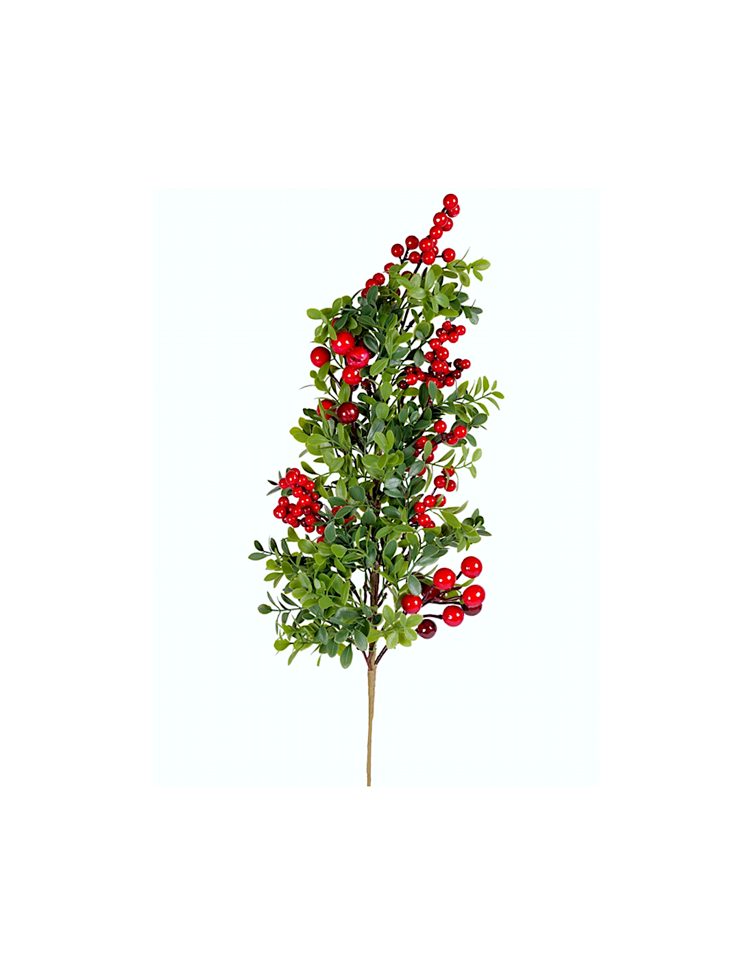 FIORI: vendita online Decorazione ramo di Natale con bacche e foglie H80cm in PVC - La magia di Natale a casa tua in offerta