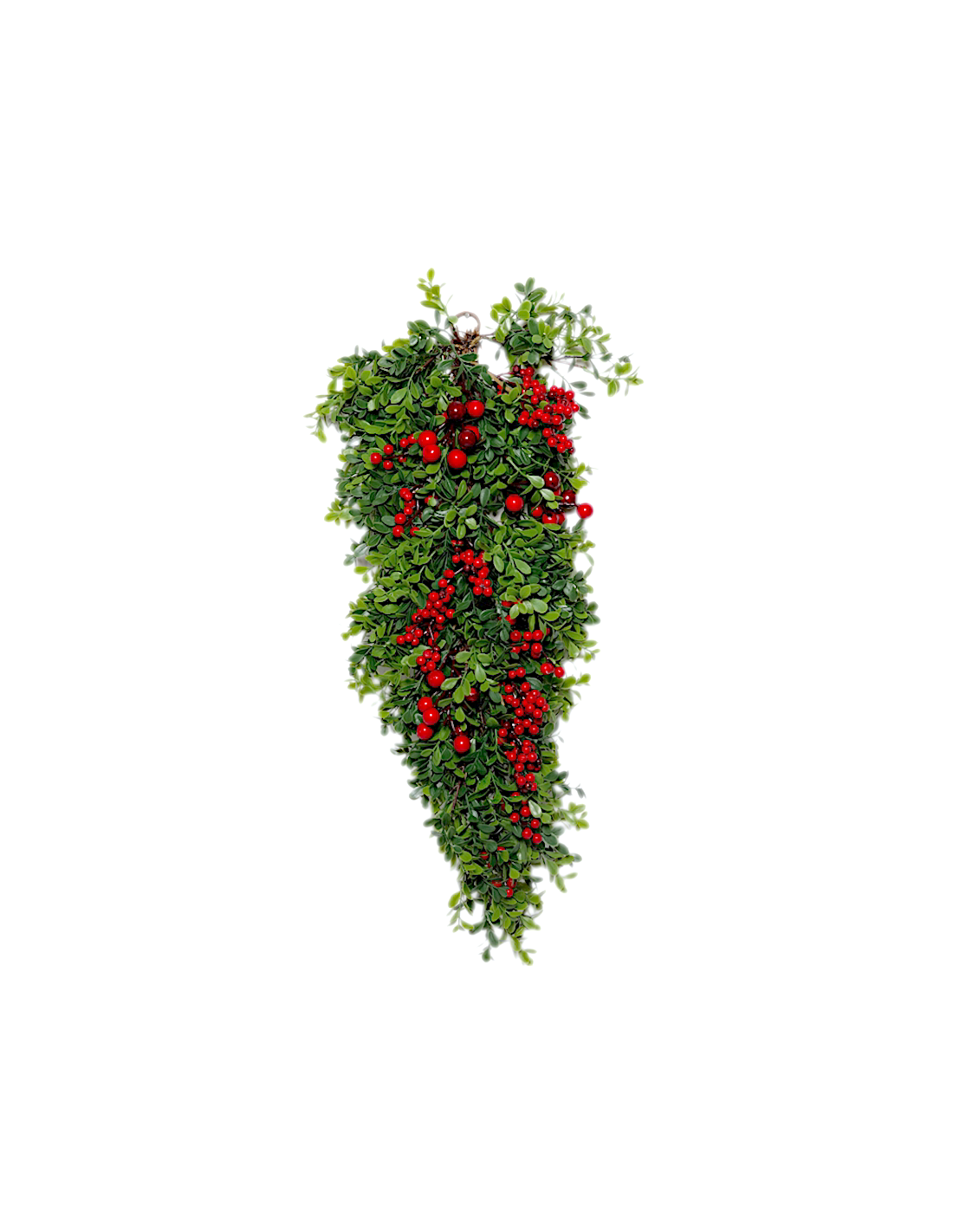 FIORI: vendita online Decorazione tralcio di Natale con bacche e foglie H80cm in PVC - La magia di Natale a casa tua in offerta