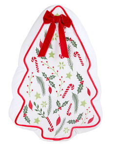 TESSILE: vendita online Decorazione cuscino di Natale a forma di albero H50cm in poliestere - La magia di Natale a casa tua i...