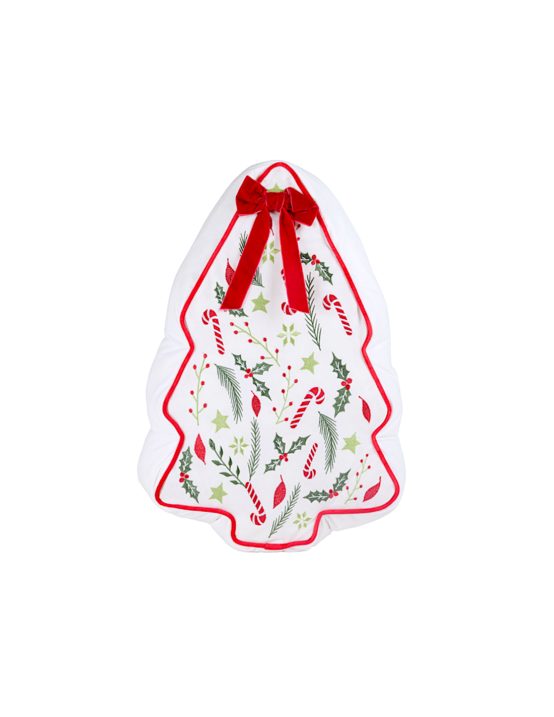 TESSILE: vendita online Decorazione cuscino di Natale a forma di albero H50cm in poliestere - La magia di Natale a casa tua i...