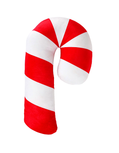 CUSCINO BASTONCINO H45CM ROSSO/BIANCO POLIESTERE