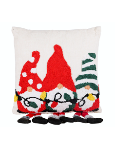 CUSCINO DECORO GNOMI 40X40CM POLIESTERE