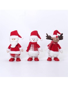 OGGETTISTICA NATALE: vendita online Decorazione Natalizia 43 cm con Musica e Movimento, Figure Assortite con Dettagli Luminos...