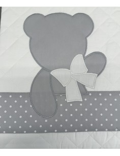 Trapunta Lettino Grigio Baloo in Cotone Morbido | Made in Italy | Shoincasa.it 2