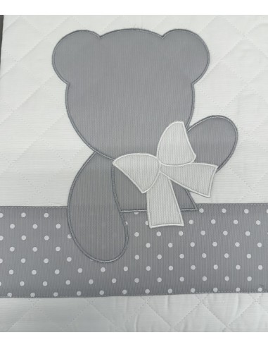 Trapunta Lettino Grigio Baloo in Cotone Morbido | Made in Italy | Shoincasa.it