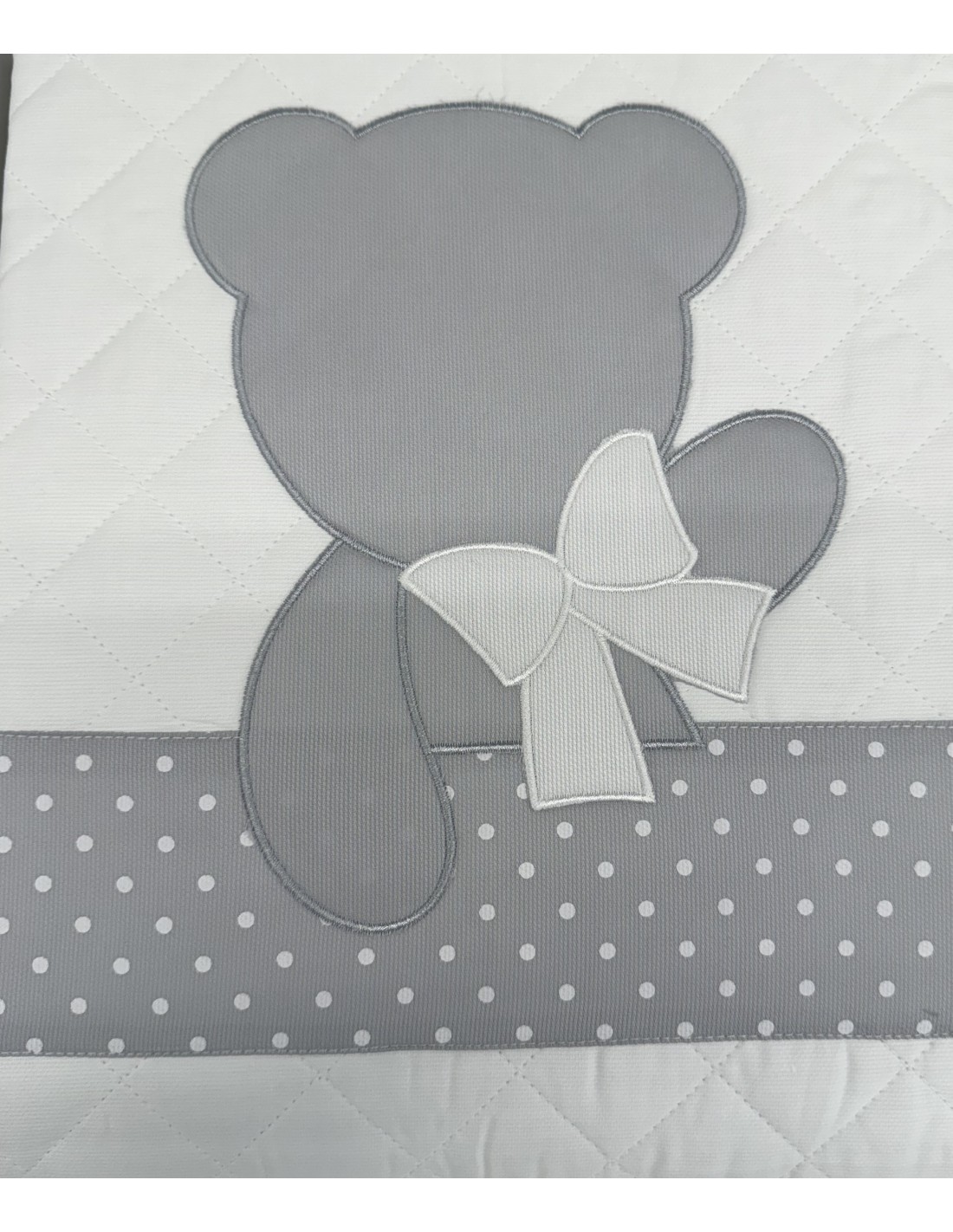 Trapunta Lettino Grigio Baloo in Cotone Morbido | Made in Italy | Shoincasa.it